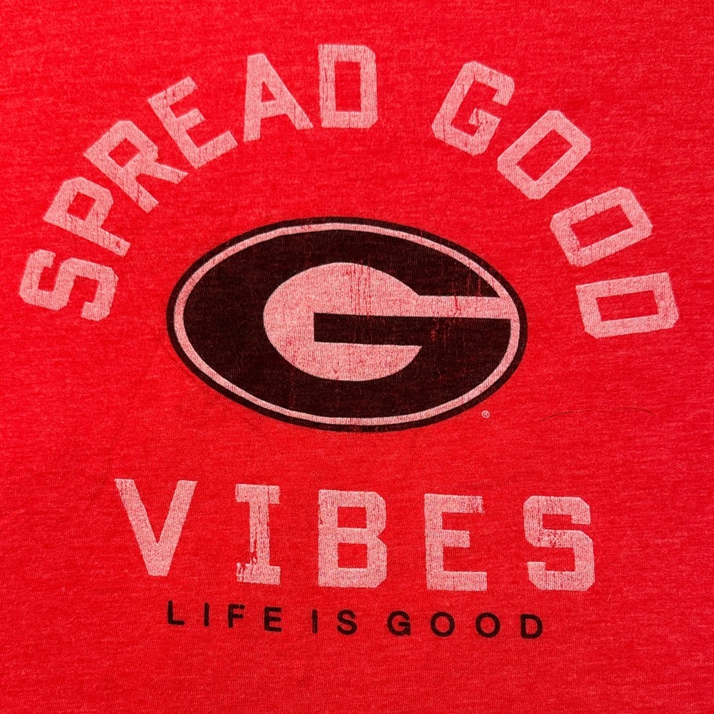 Life Is Good Heathered Red Tee
